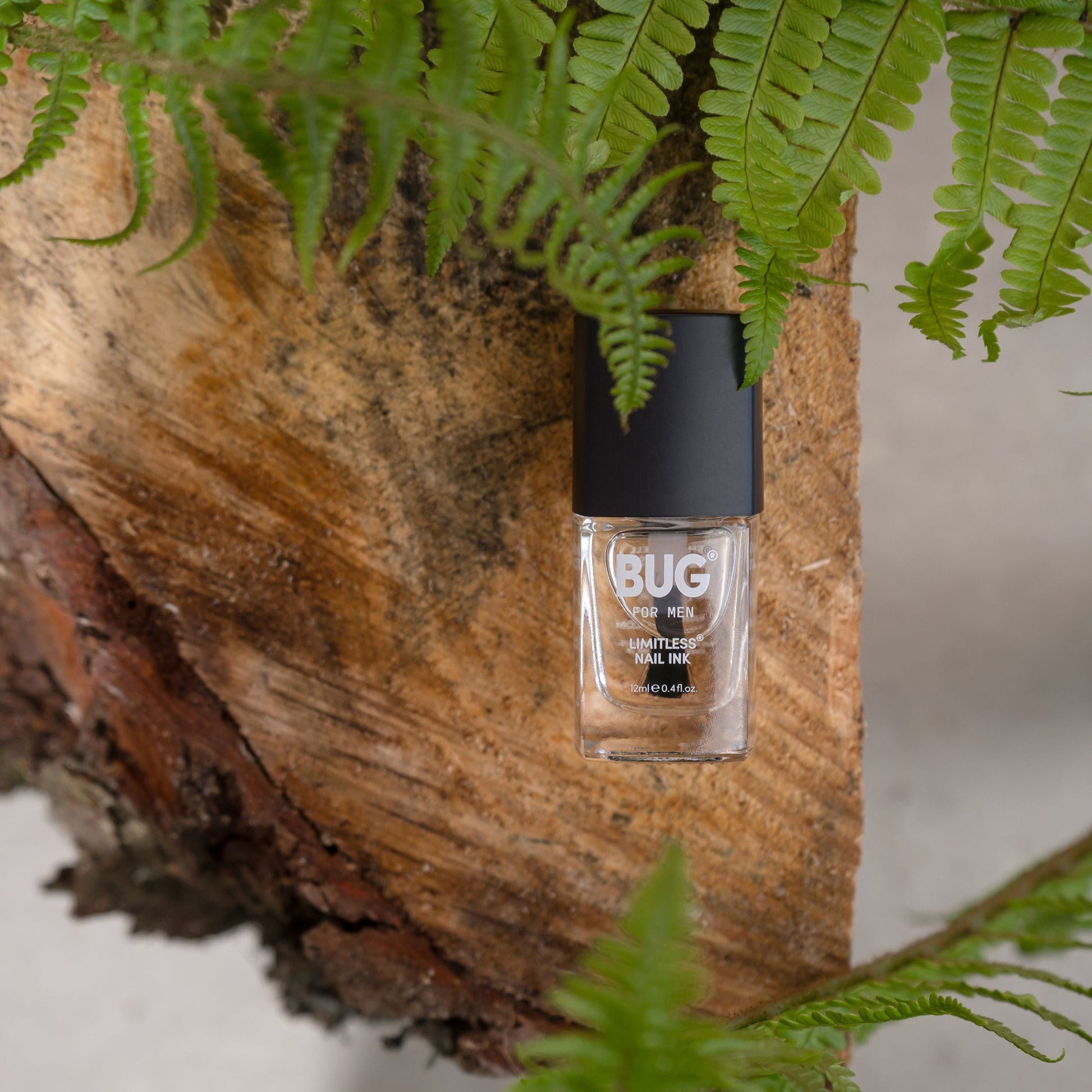 Men's clear nail polish